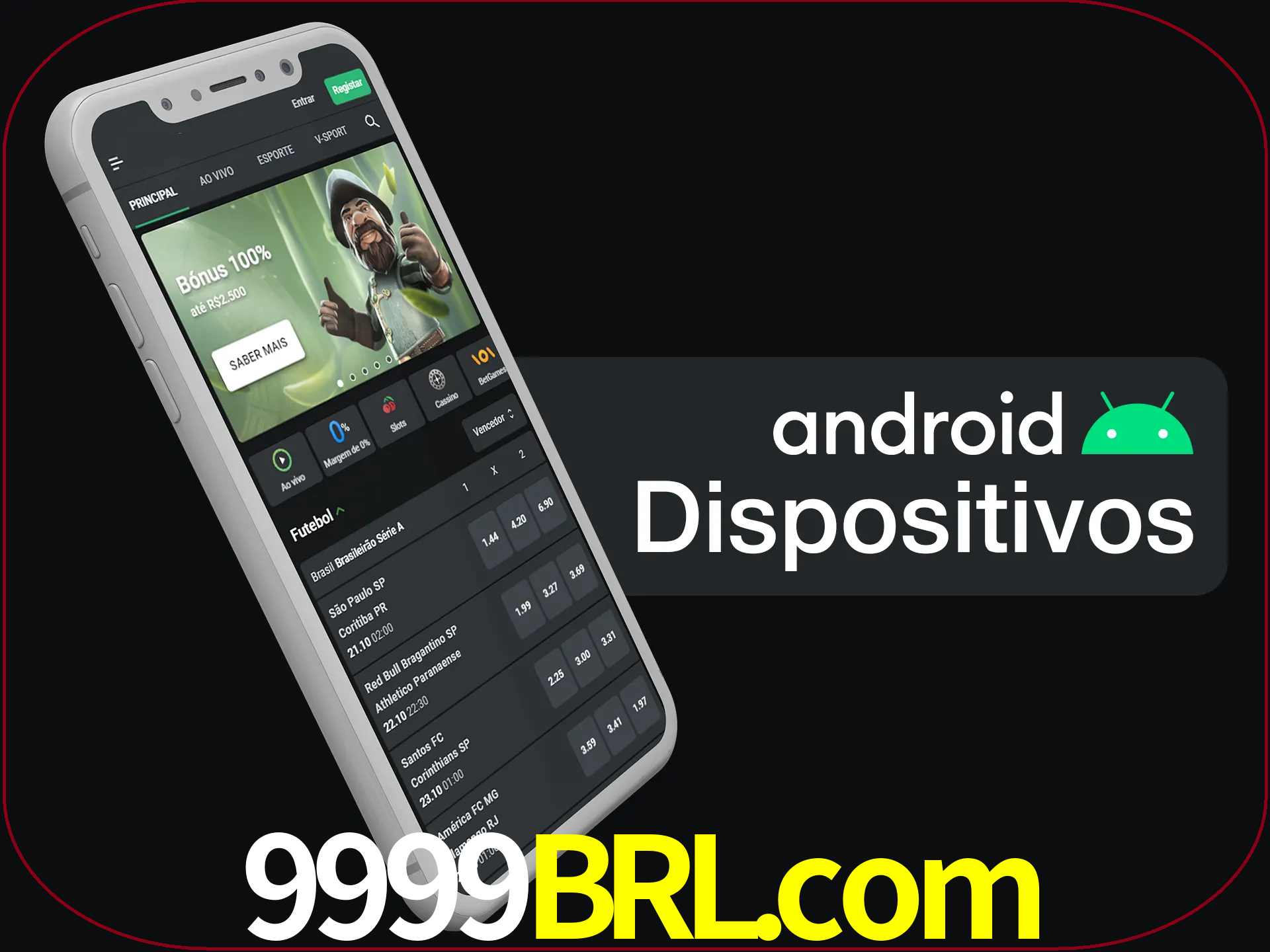 O aplicativo suporta a maioria de todos os dispositivos Android.