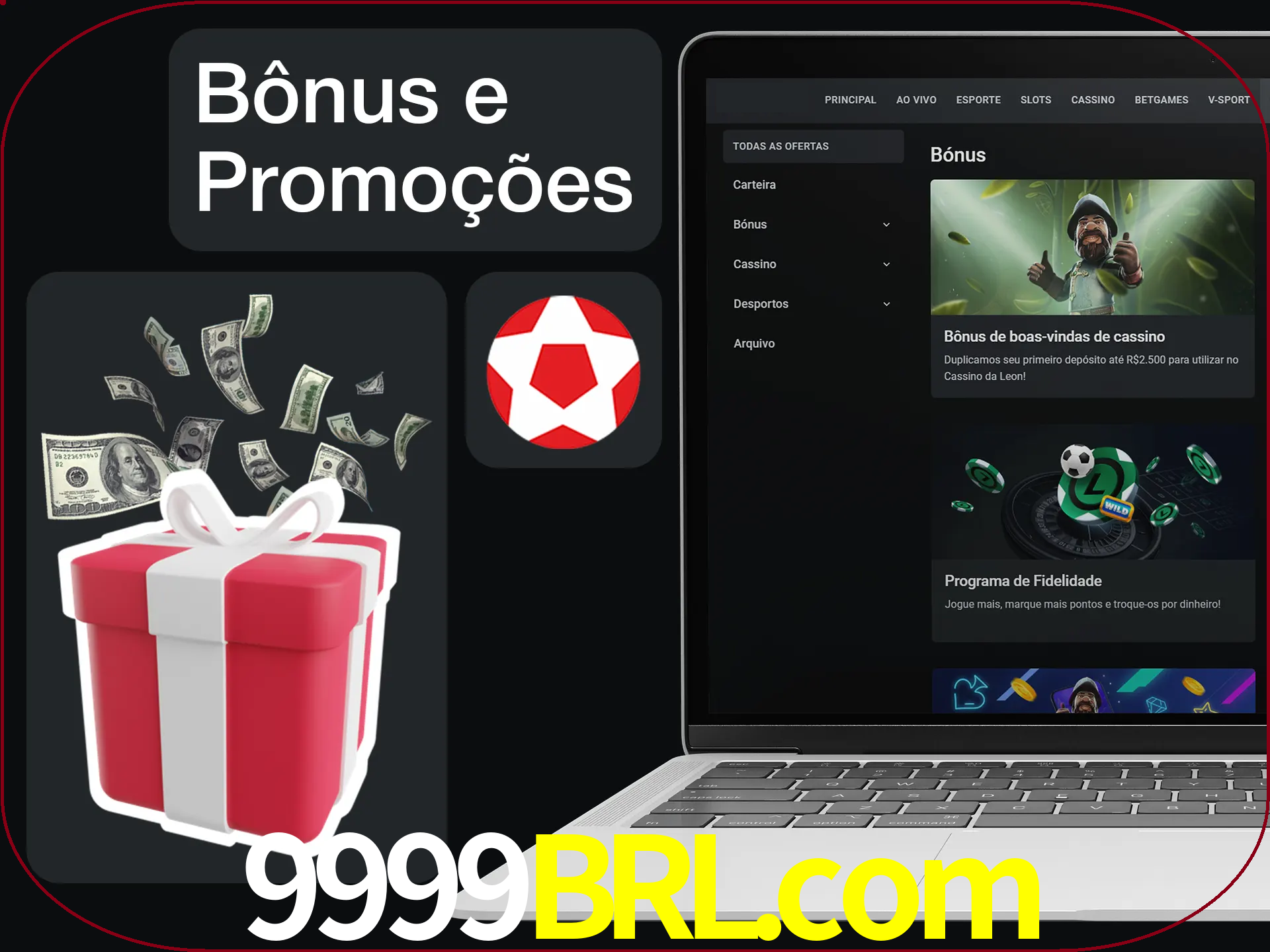 Verifique se há novos bônus e promoções.