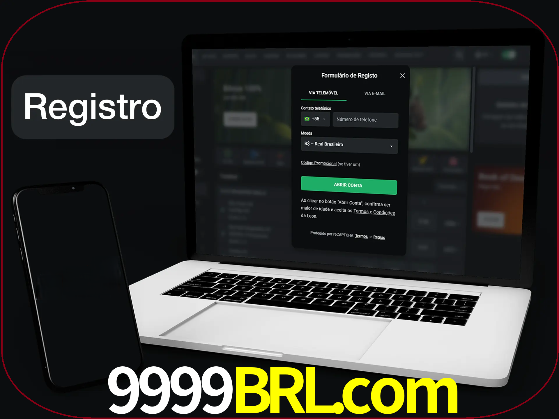O registro na LeonBet é simples.