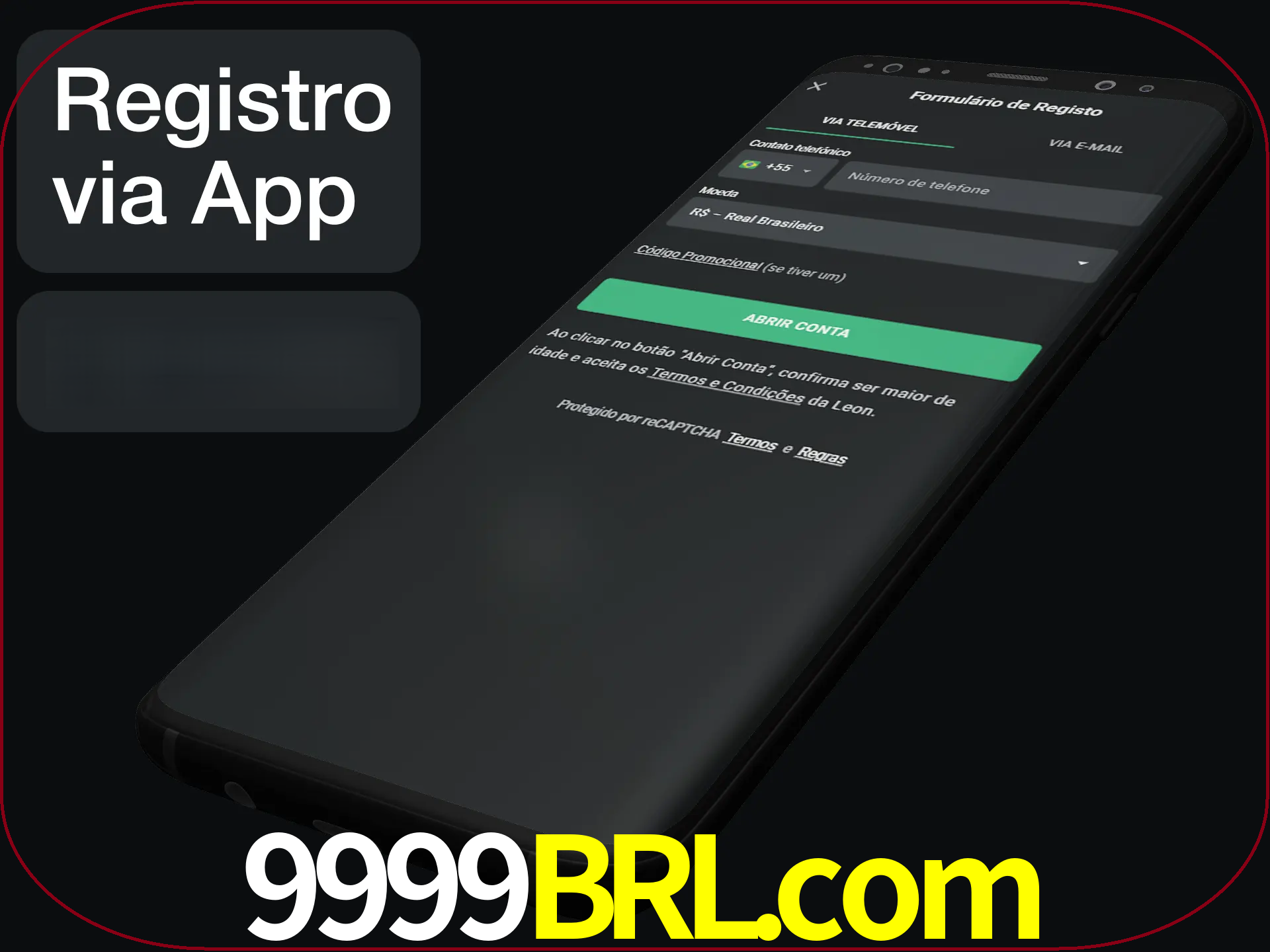 Registre-se quiclly em LeonBet usando o aplicativo.