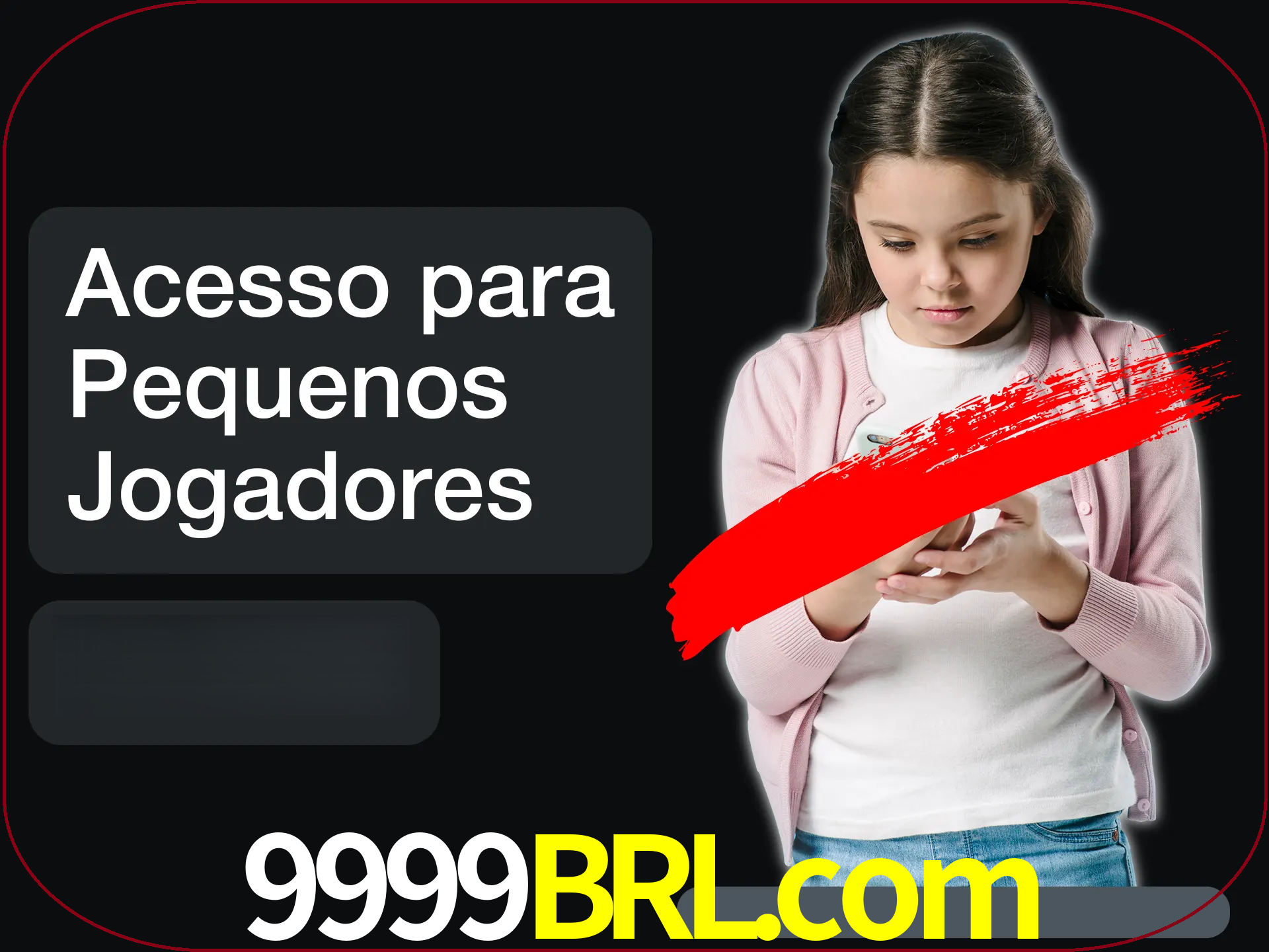 As crianças não podem jogar jogos de cassino.